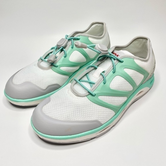 NEW XTRATUF White and Green Contrast Mesh Spindrift Seafoam Water Sneakers US 9 - Picture 8 of 9